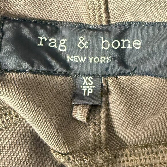 rag & bone Long Sleeve Shirt Button Up Coco Silver Brown Sz XS 2 Chest Pockets - Picture 2 of 12